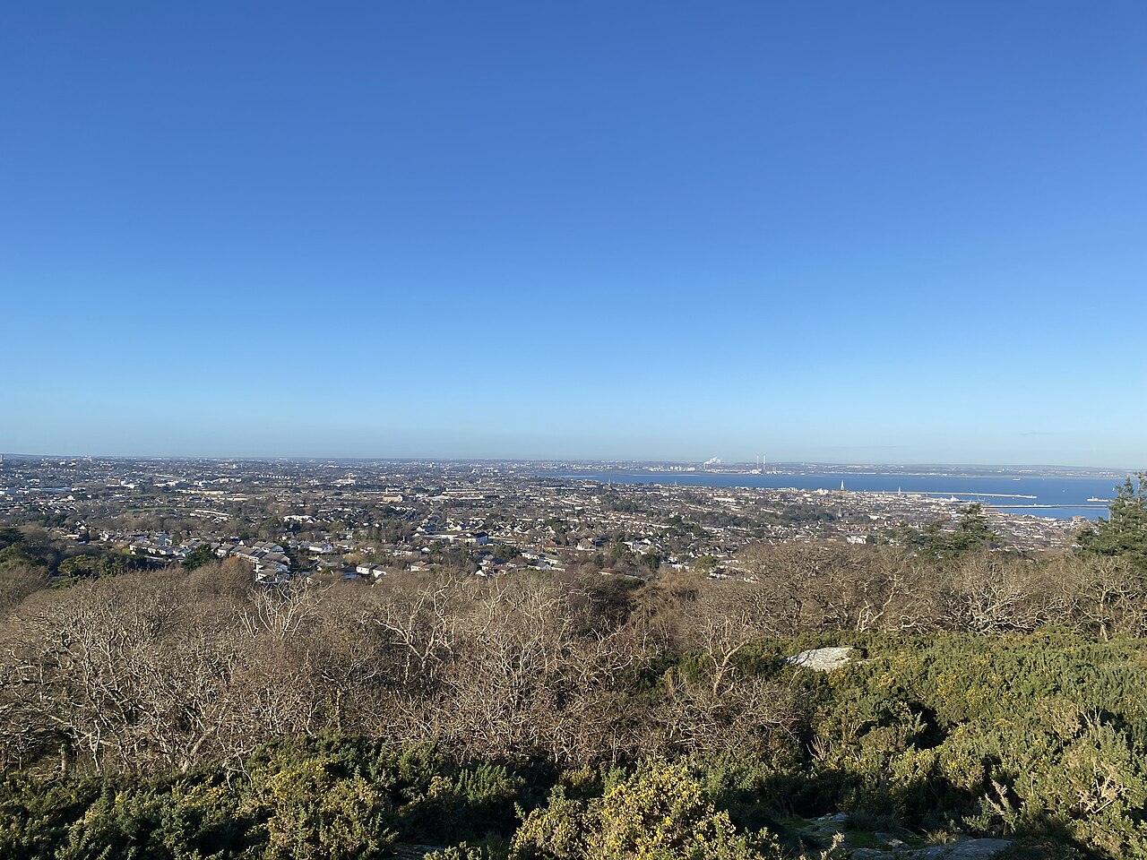 Dublin: Skylines of Dublin, from Killeney, 2024-01-06